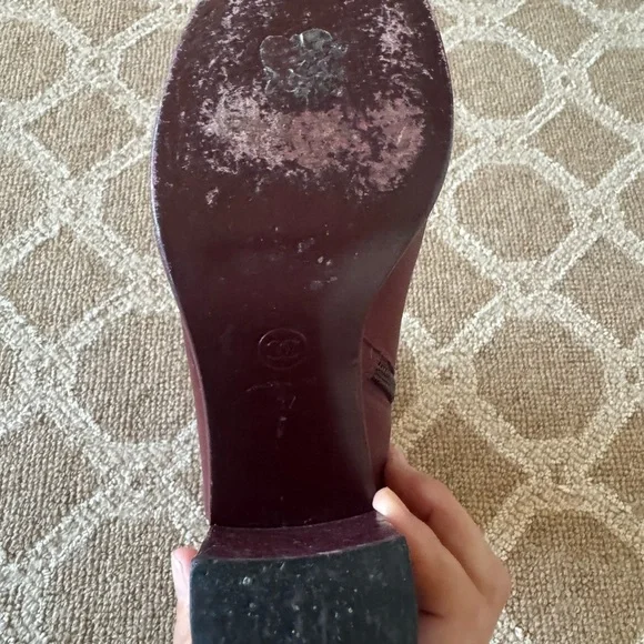 CHANEL Deep Red Ankle Boots - Picture 10 of 10